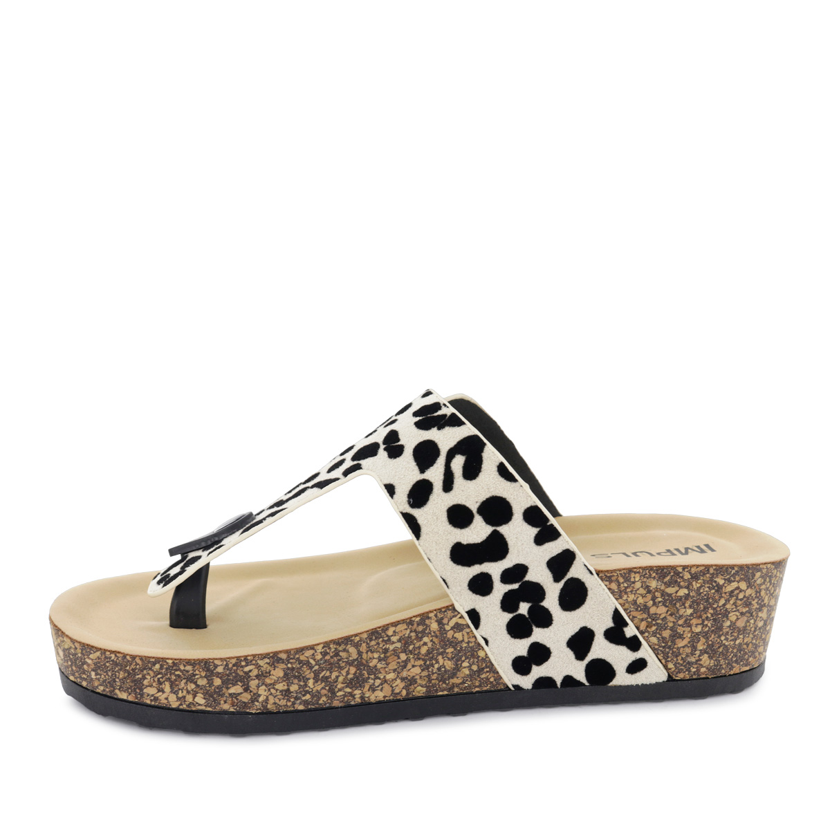 SANDALIAS CUÑA MUJER HANI09 ANIMAL PRINT - 4