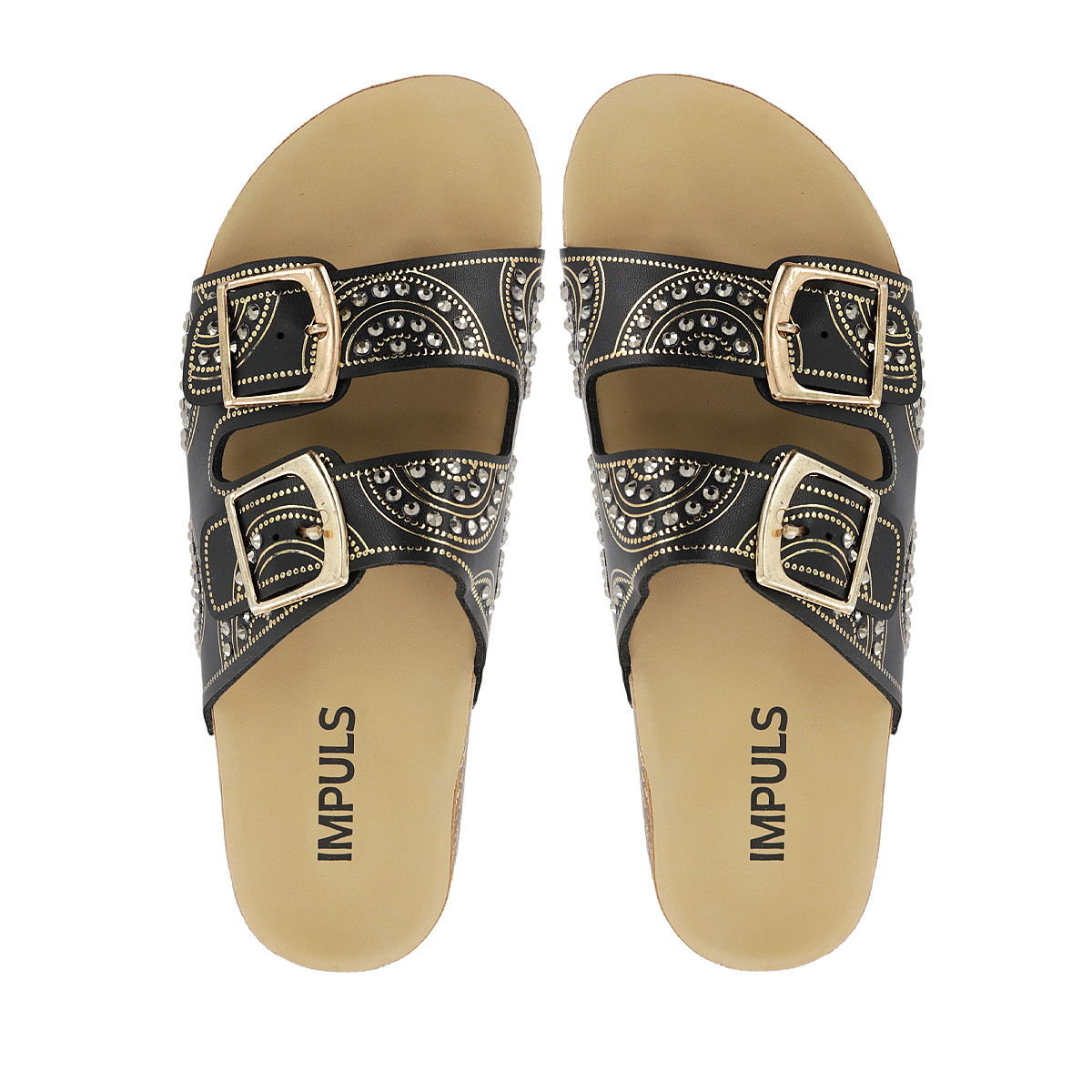 SANDALIAS CUÑA MUJER YOKO27 NEGRO - 5