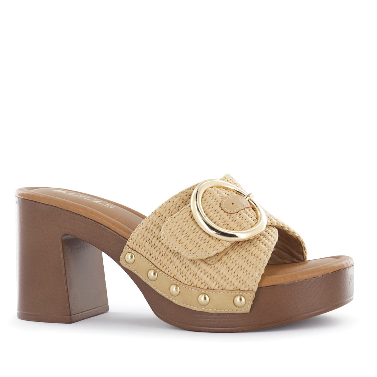 SANDALIAS TACO MUJER HALSEY04 RAFIA - 1