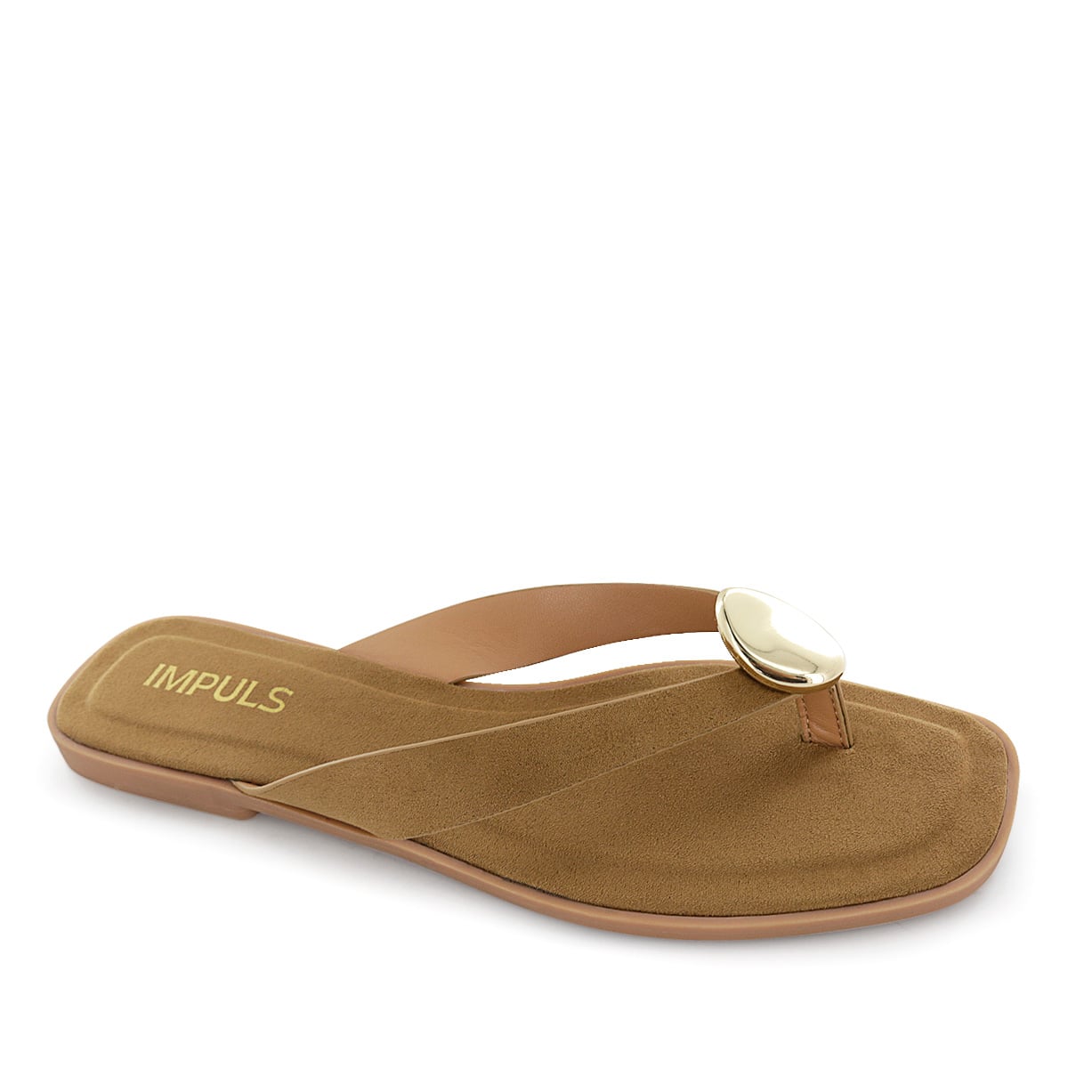 SANDALIAS FLATS MUJER DAIRA10 CAMEL - 1