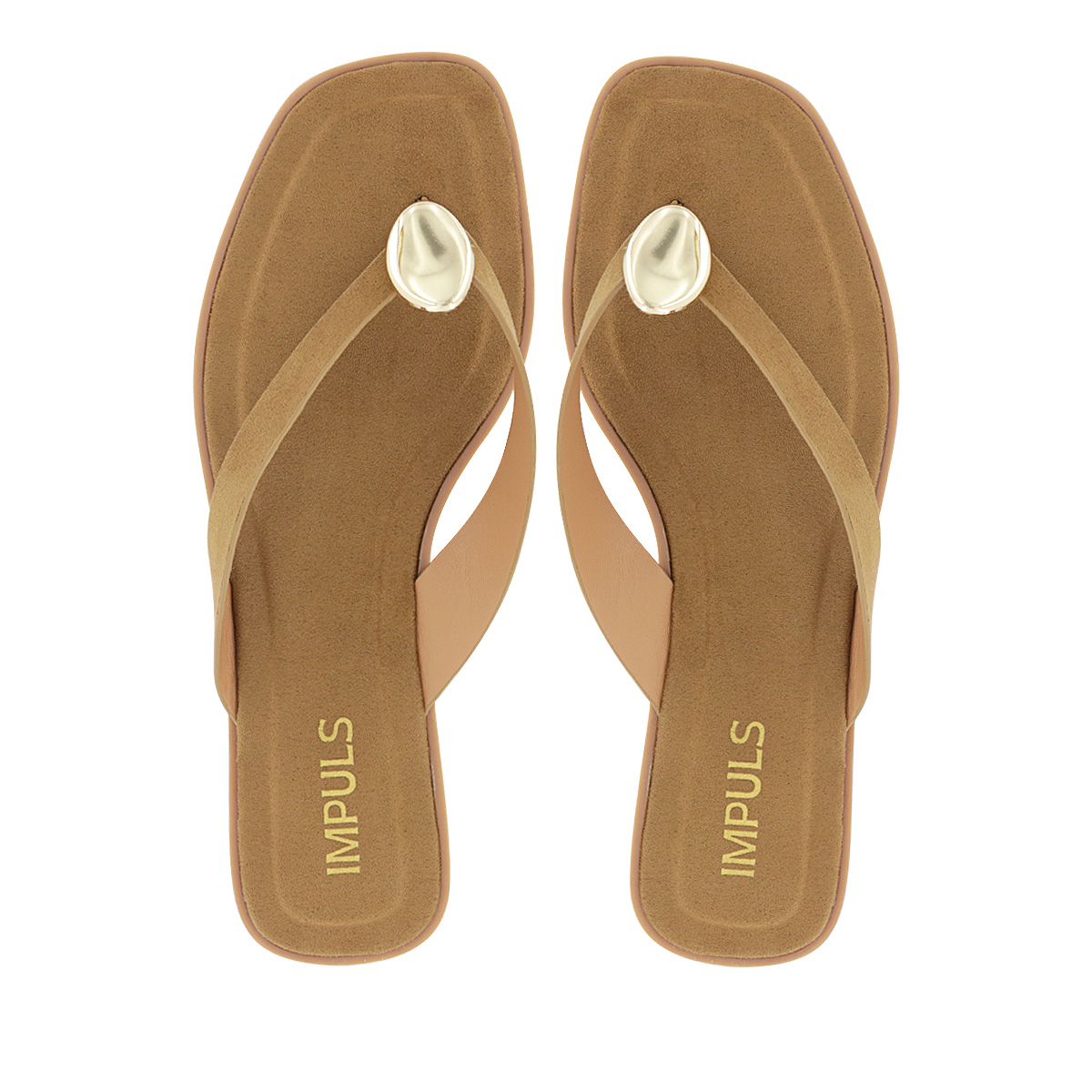 SANDALIAS FLATS MUJER DAIRA10 CAMEL - 5