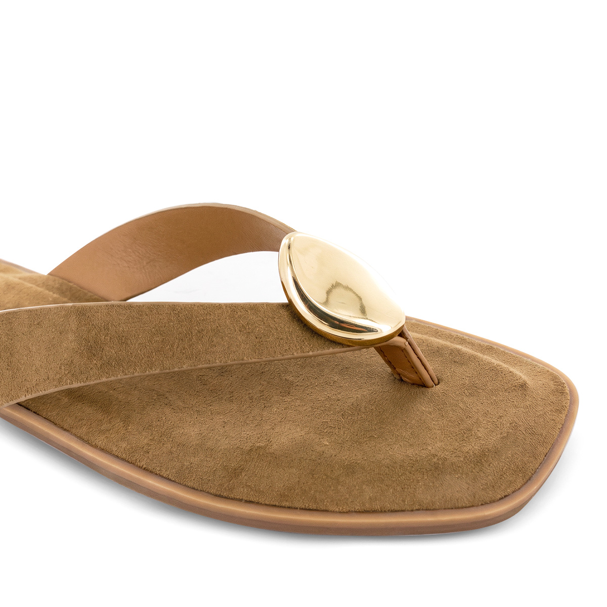SANDALIAS FLATS MUJER DAIRA10 CAMEL - 6