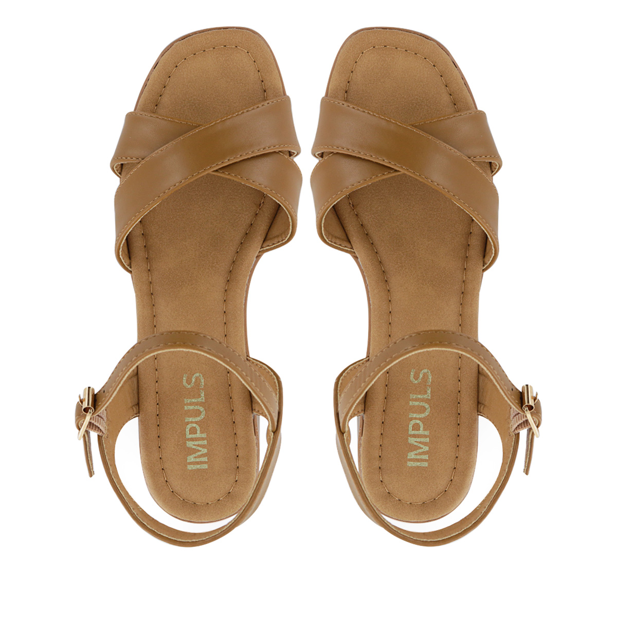 SANDALIAS TACO MUJER HALSEY03 CAMEL - 5