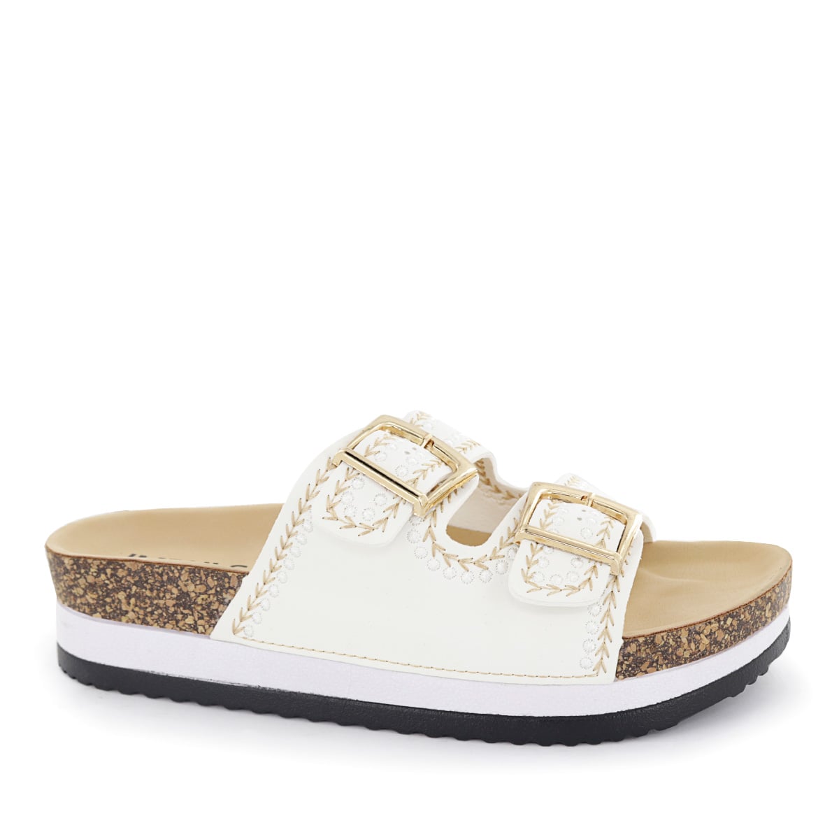 SANDALIAS CUÑA MUJER YOKO28 BLANCO - 1