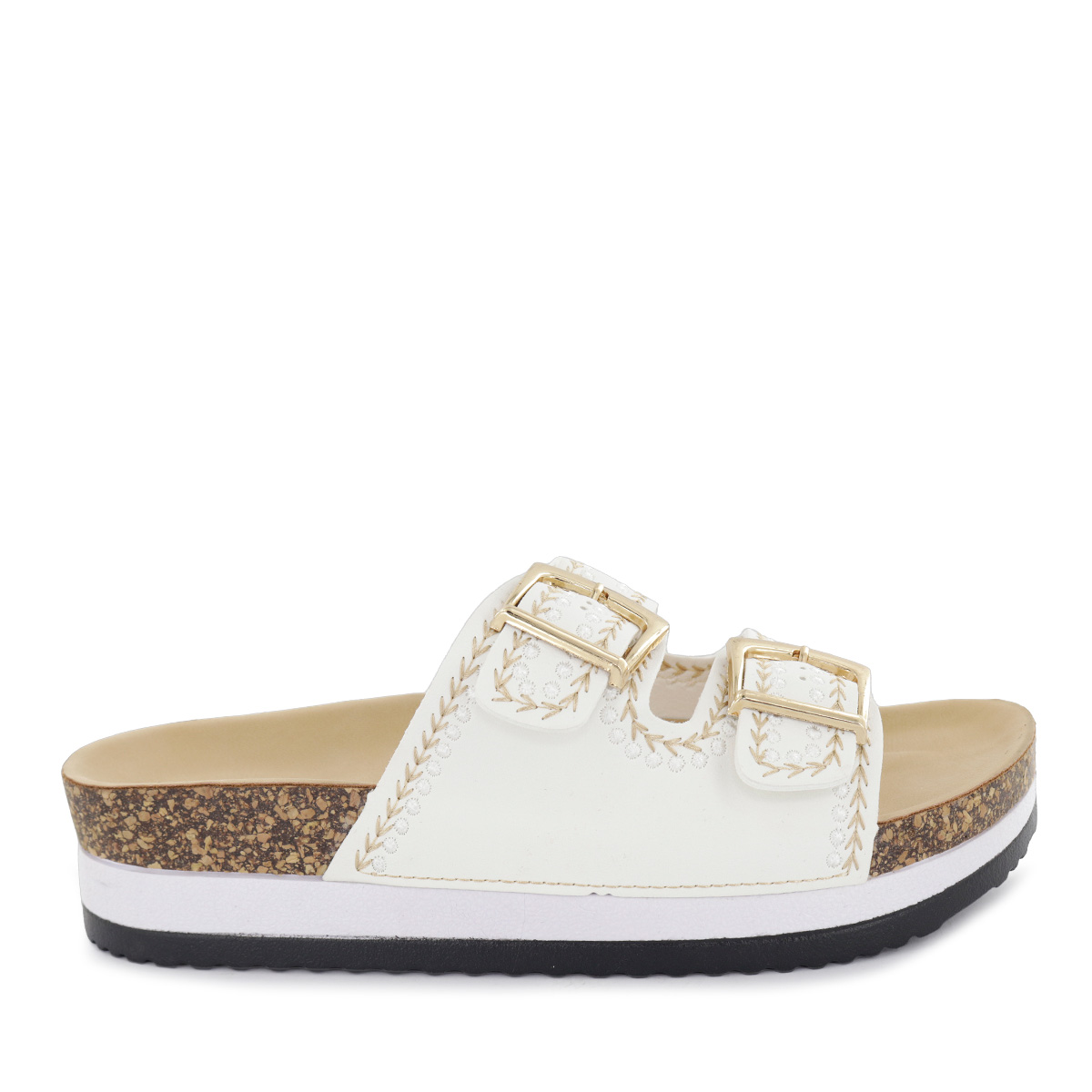 SANDALIAS CUÑA MUJER YOKO28 BLANCO - 2