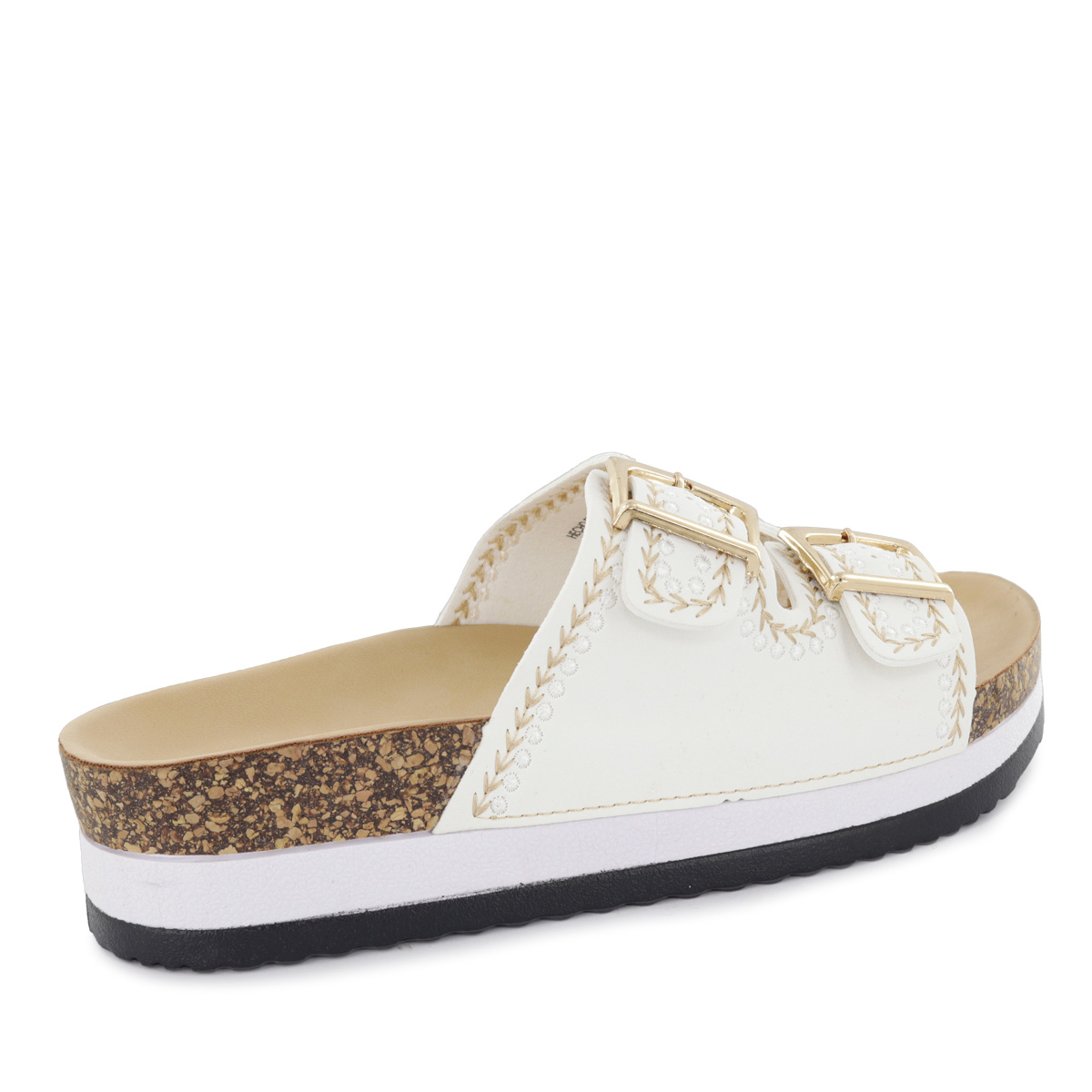 SANDALIAS CUÑA MUJER YOKO28 BLANCO - 3