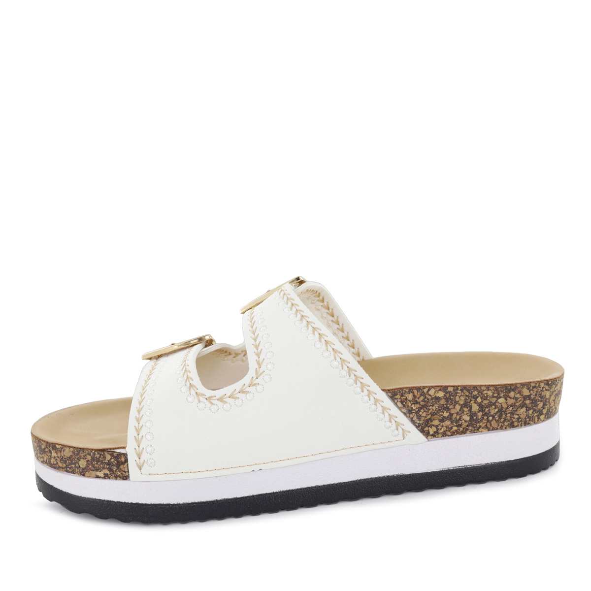 SANDALIAS CUÑA MUJER YOKO28 BLANCO - 4