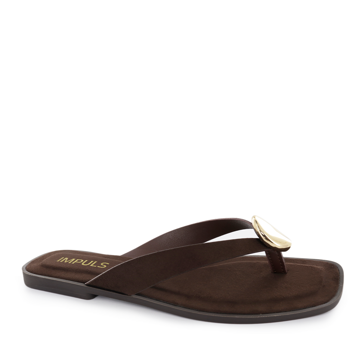 SANDALIAS FLATS MUJER DAIRA10 CHOCOLATE - 1