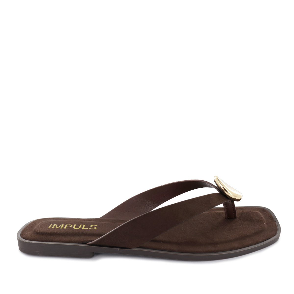 SANDALIAS FLATS MUJER DAIRA10 CHOCOLATE - 2