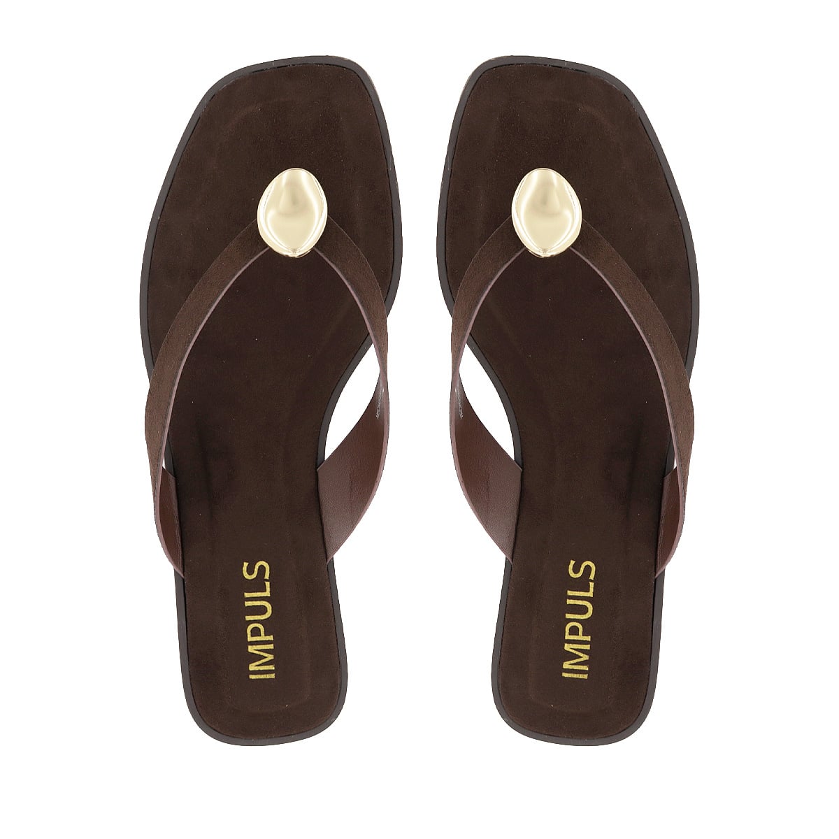 SANDALIAS FLATS MUJER DAIRA10 CHOCOLATE - 5