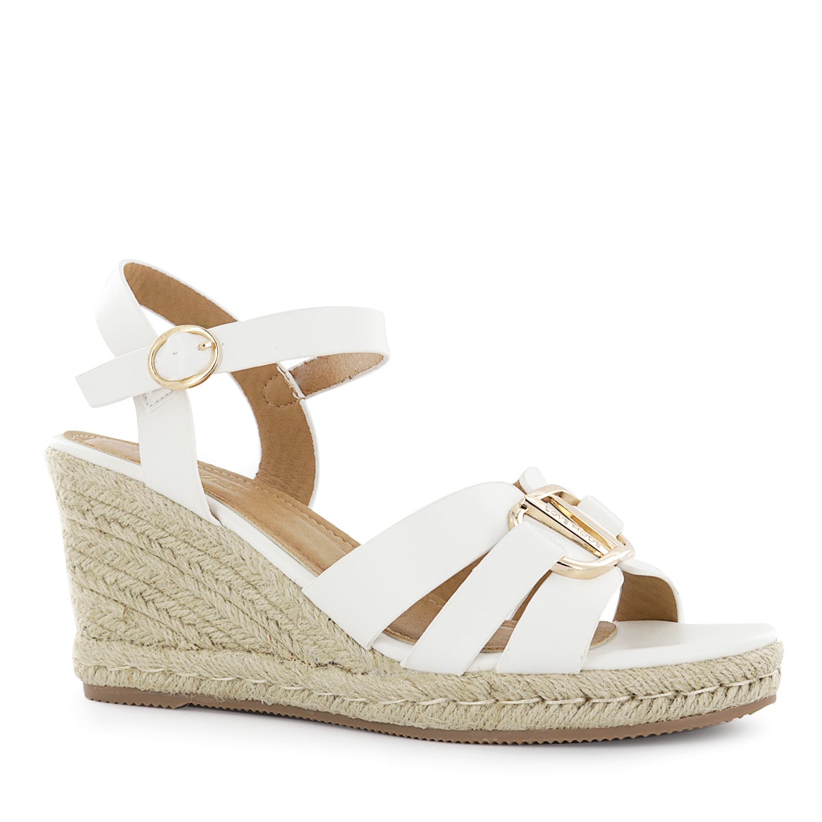 SANDALIAS CUÑA MUJER HELLEN01 BLANCO - 1