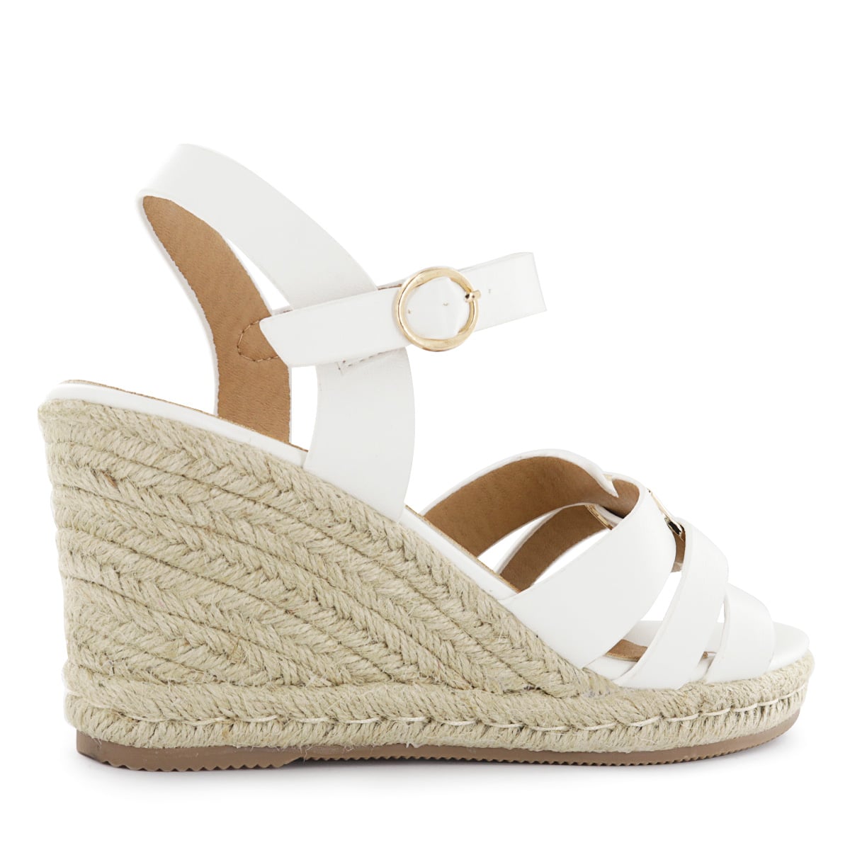 SANDALIAS CUÑA MUJER HELLEN01 BLANCO - 3
