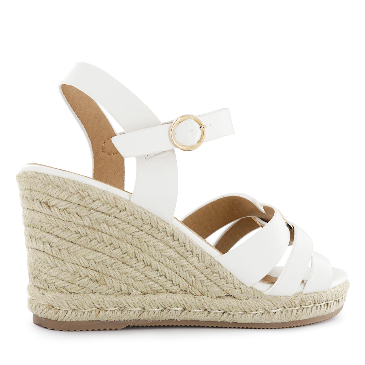SANDALIAS CUÑA MUJER HELLEN01 BLANCO - 3