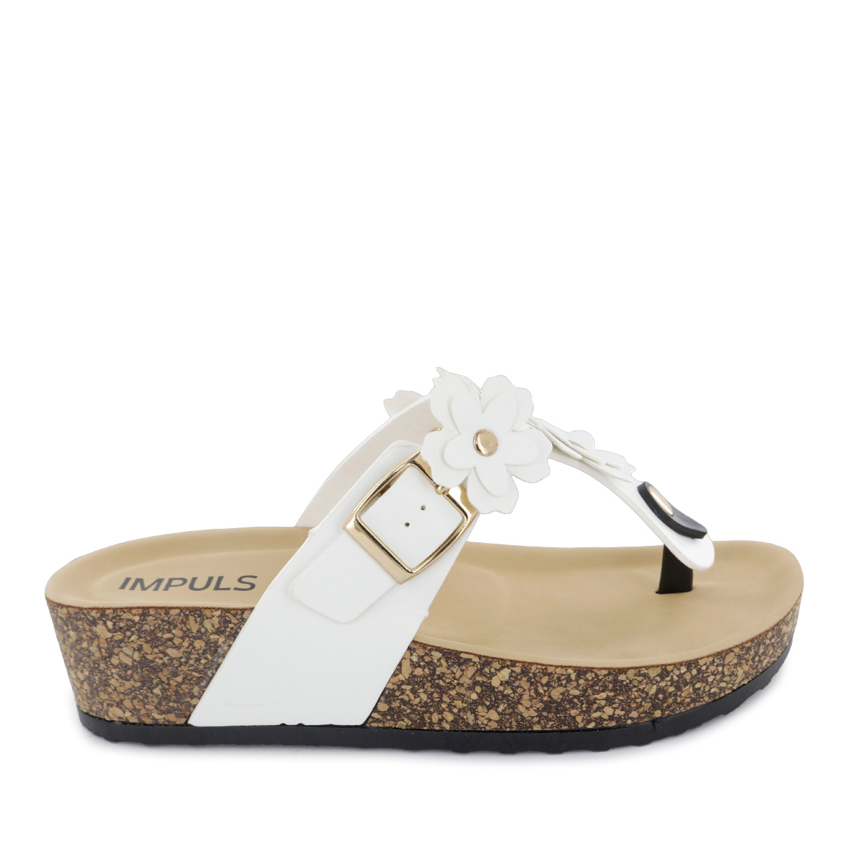 SANDALIAS CUÑA MUJER HANI08 BLANCO - 2