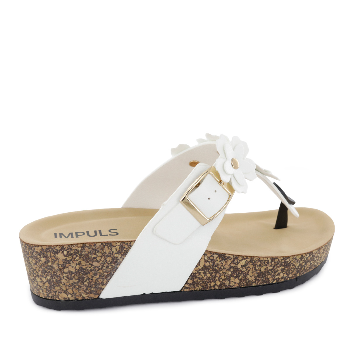 SANDALIAS CUÑA MUJER HANI08 BLANCO - 3