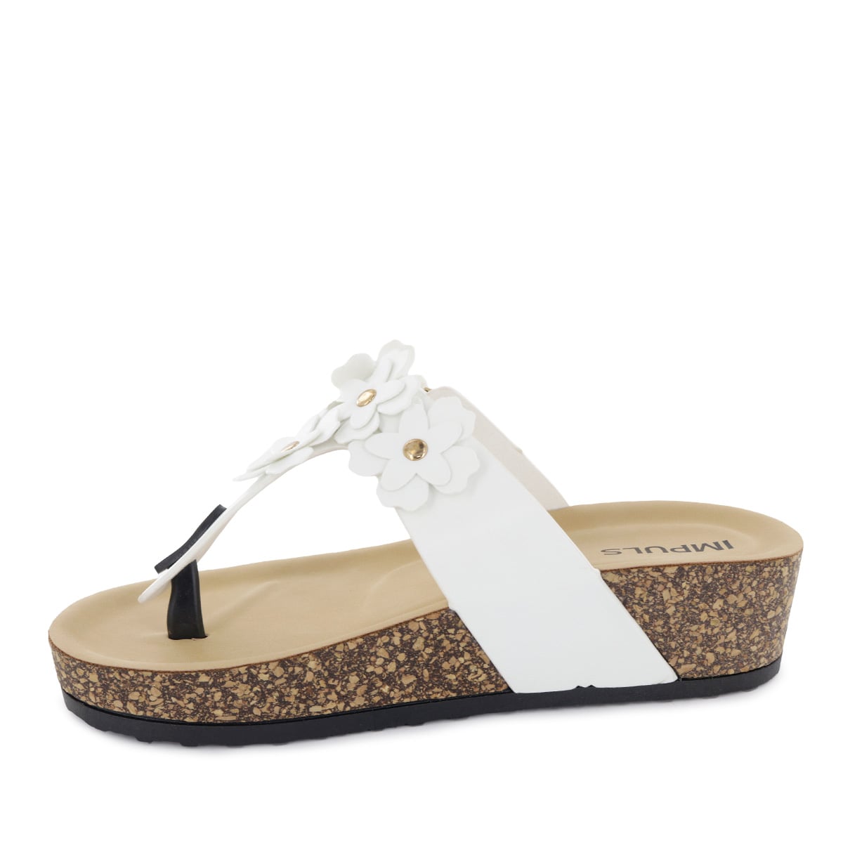 SANDALIAS CUÑA MUJER HANI08 BLANCO - 4