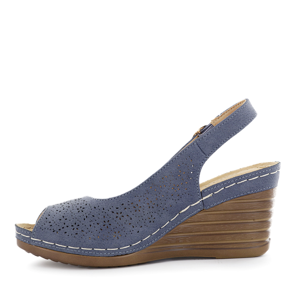 SANDALIAS CUÑA MUJER SAIDA17 INDIGO - 4
