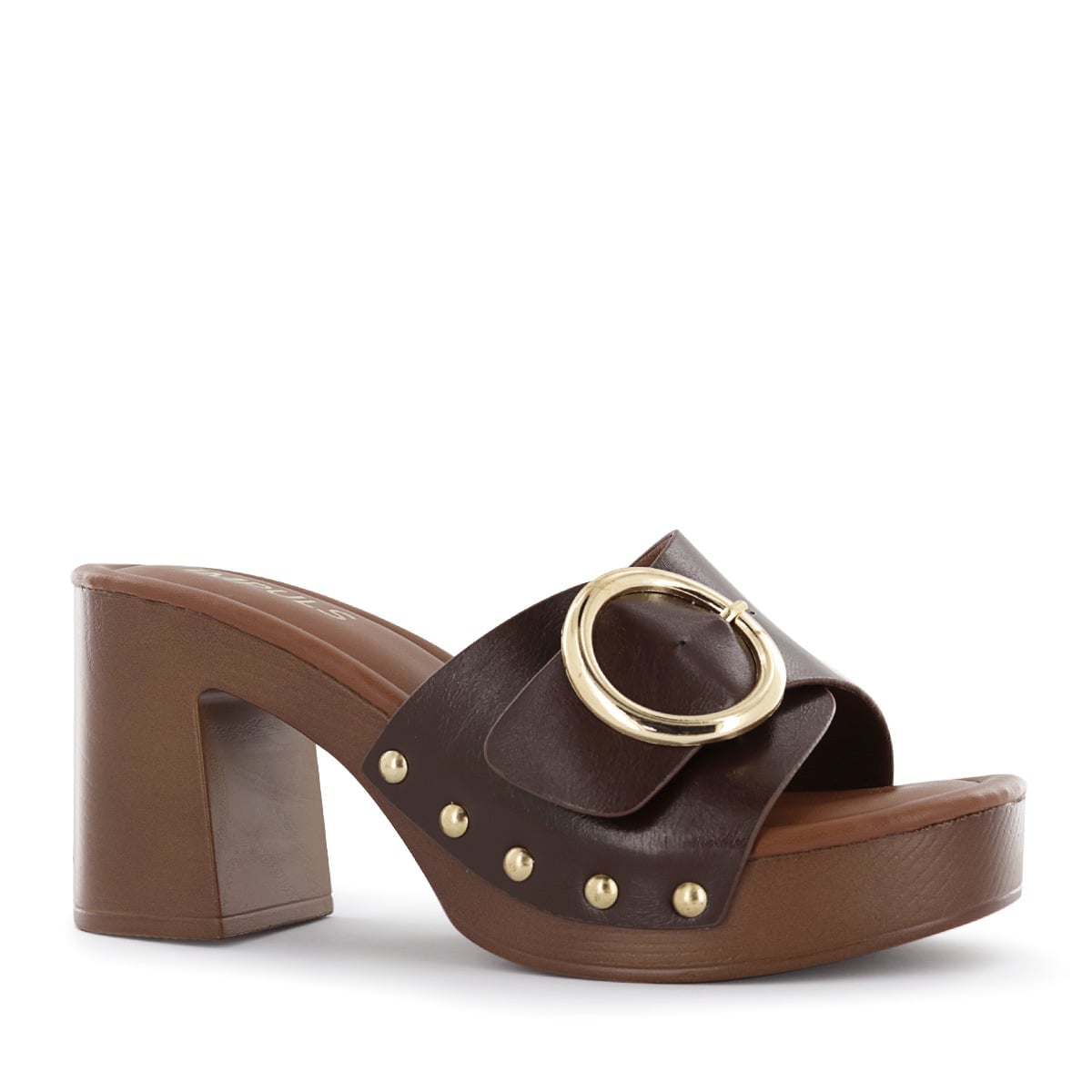 SANDALIAS TACO MUJER HALSEY04 CHOCOLATE - 1