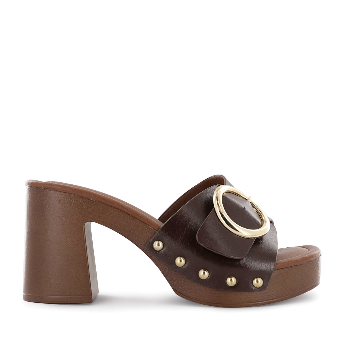 SANDALIAS TACO MUJER HALSEY04 CHOCOLATE - 2