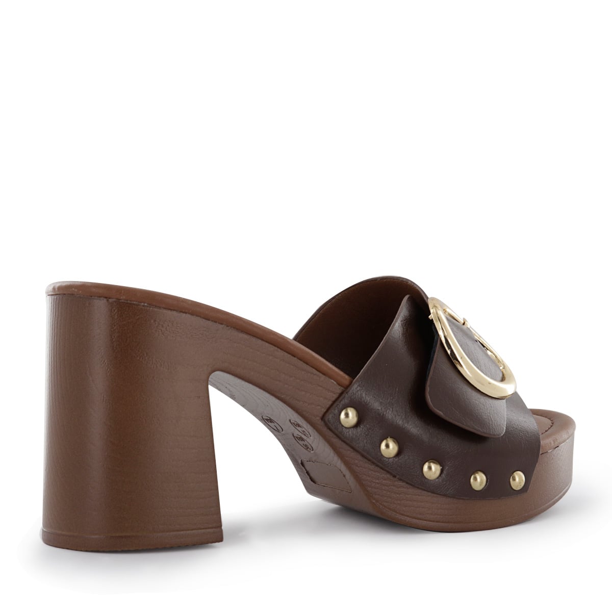 SANDALIAS TACO MUJER HALSEY04 CHOCOLATE - 3