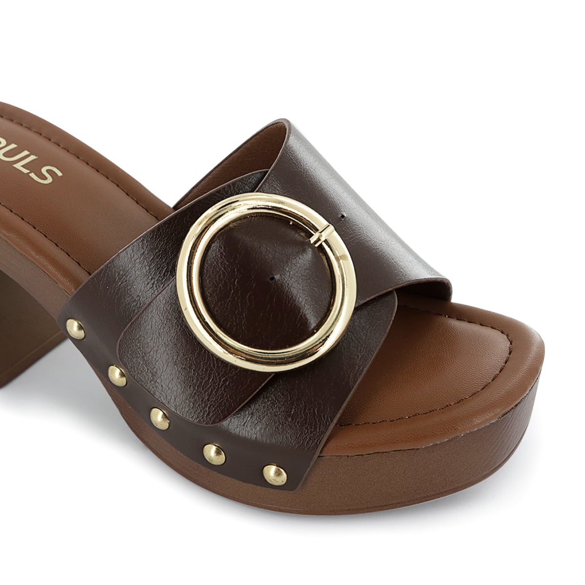 SANDALIAS TACO MUJER HALSEY04 CHOCOLATE - 6
