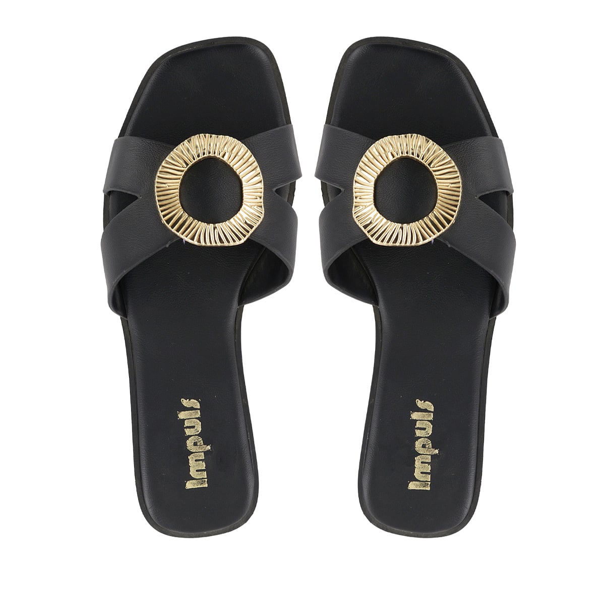 SANDALIAS FLATS MUJER DAIRA08 NEGRO - 5