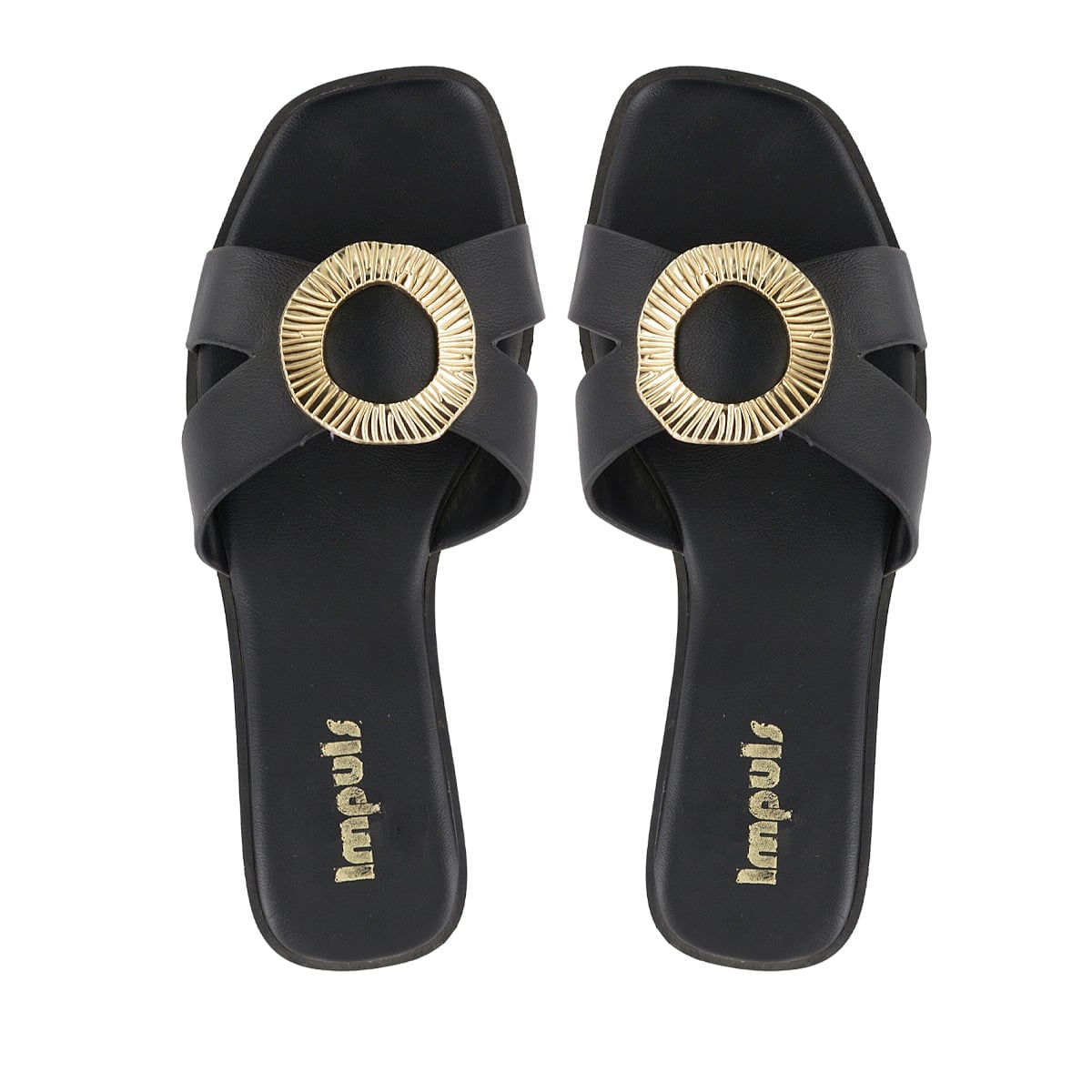 SANDALIAS FLATS MUJER DAIRA08 NEGRO - 5