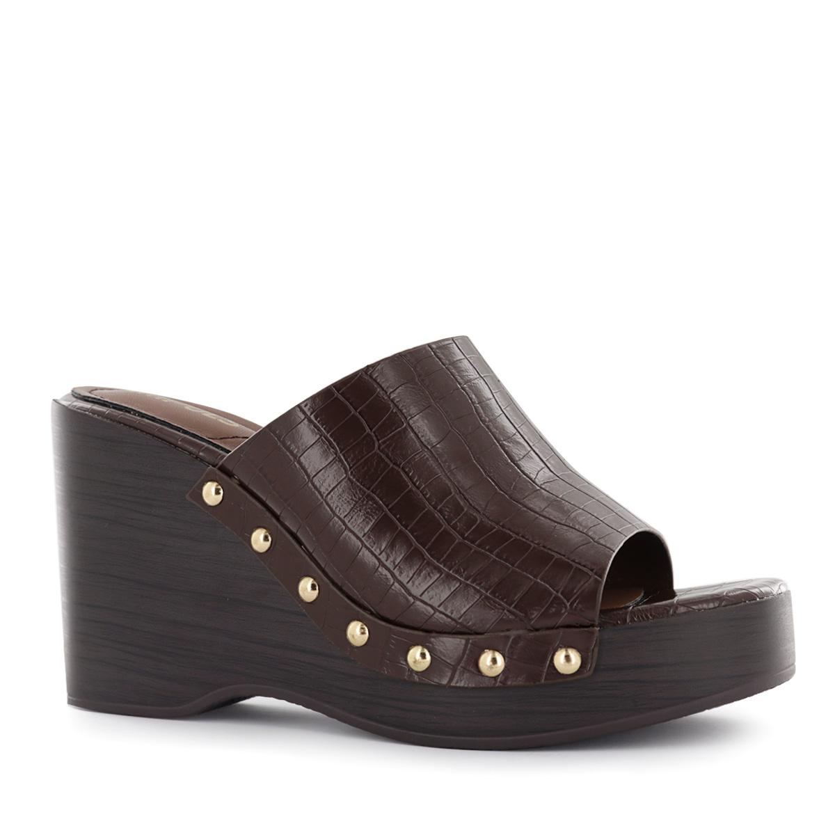 SANDALIAS CUÑA MUJER ABI13 CAFE - 1