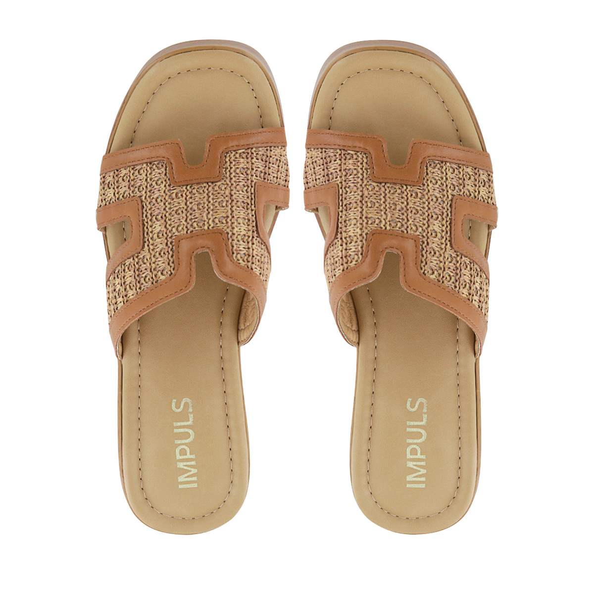 SANDALIAS CUÑA MUJER ABI15 CAMEL - 5