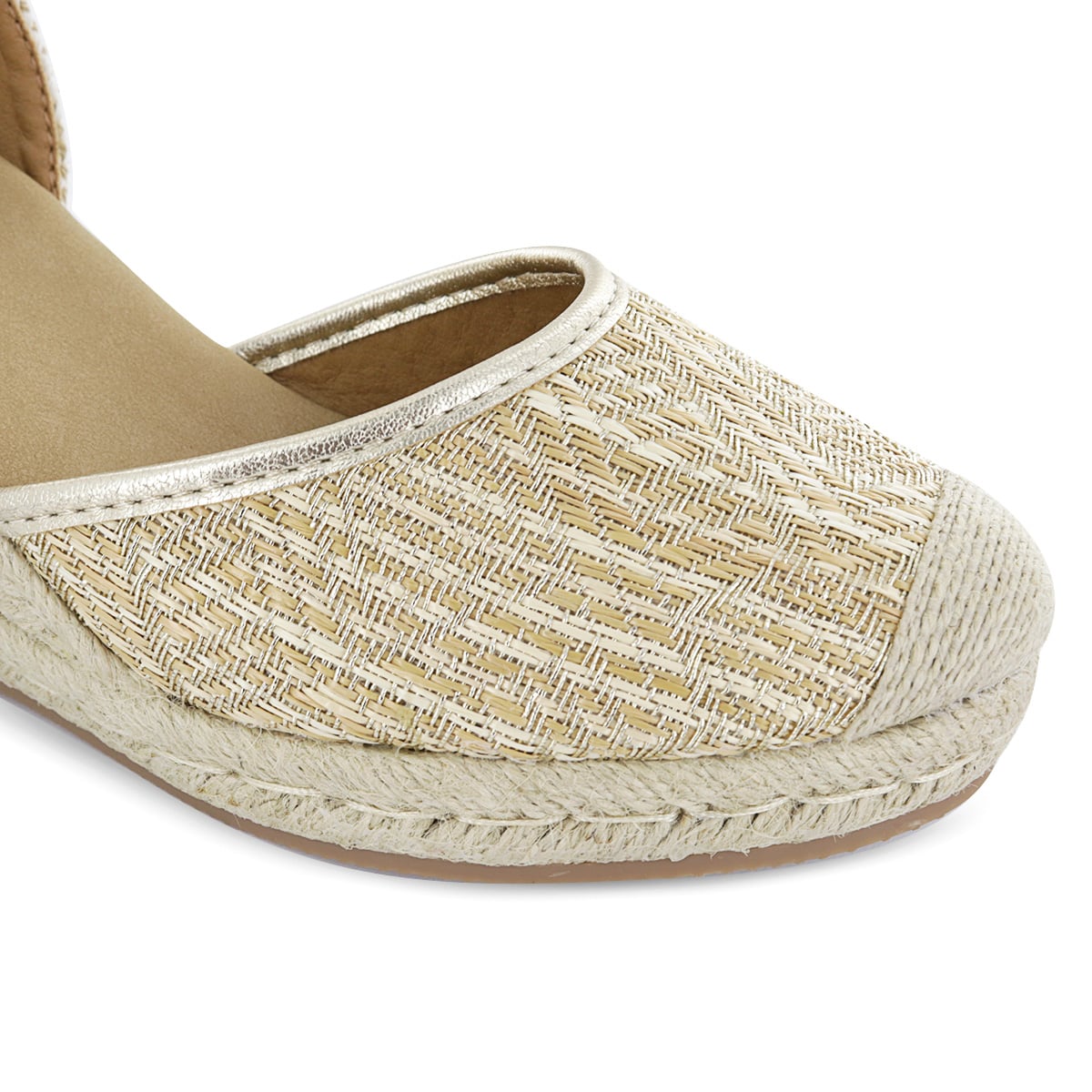 ALPARGATAS CUÑA MUJER HELLEN02 ORO - 6