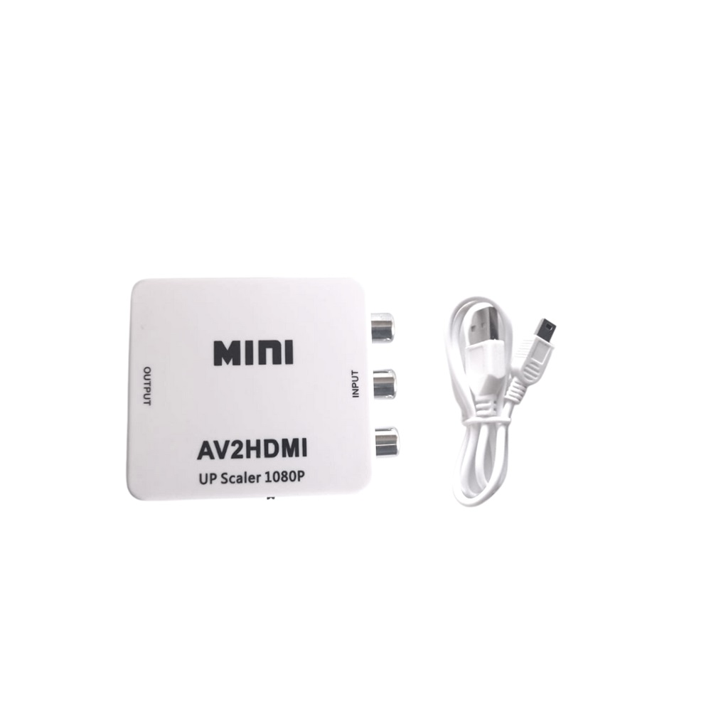 ADAPTADOR CONVERTIDOR RCA A HDMI AUDIO 1080P - 2