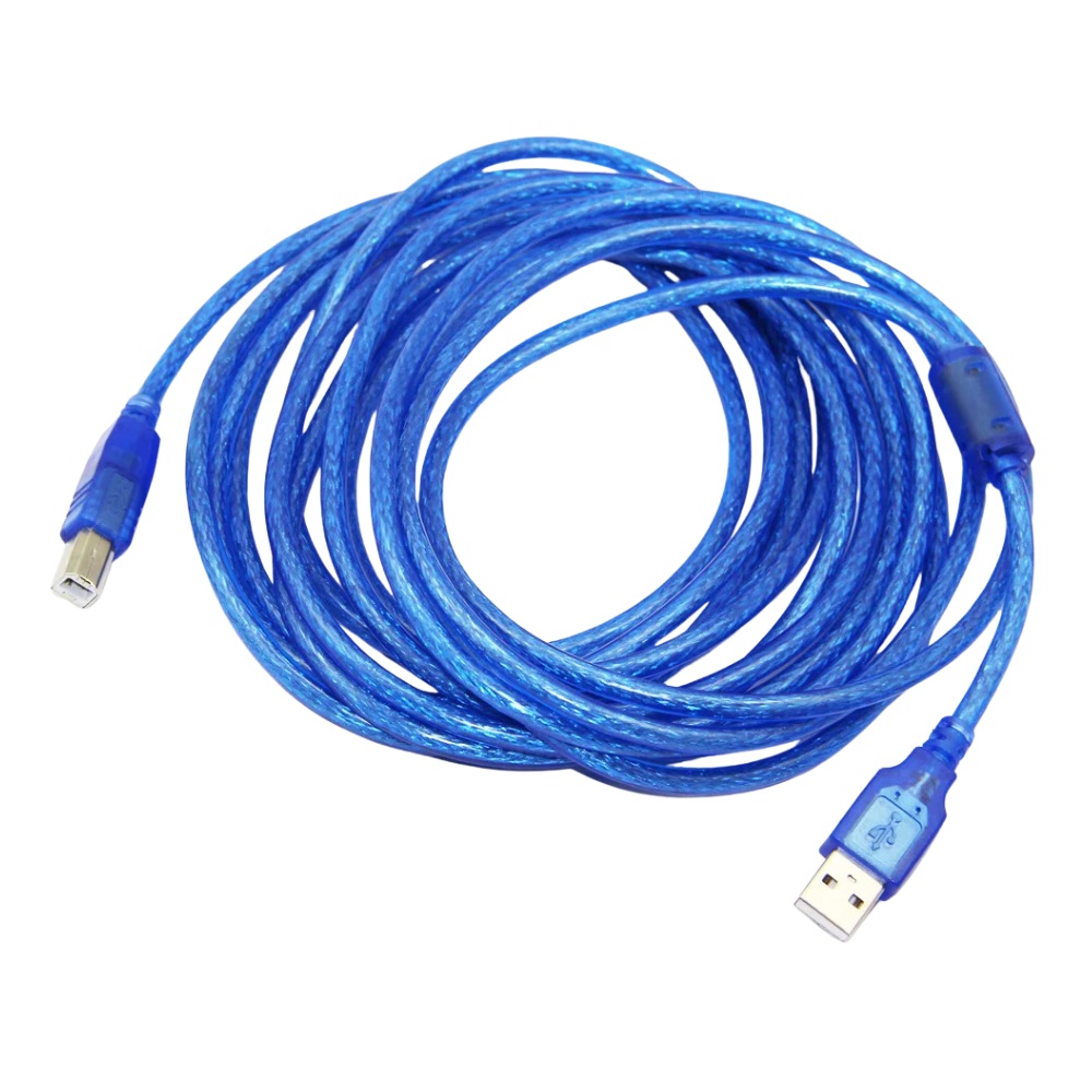 CABLE IMPRESORA ESCANER USB 2.0 -10 METROS AZUL - 2