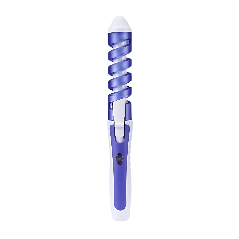 RIZADORA DE CABELLO PINZA ESPIRAL ONDAS BOSSNEY NHC-5300 AZULINO - 1