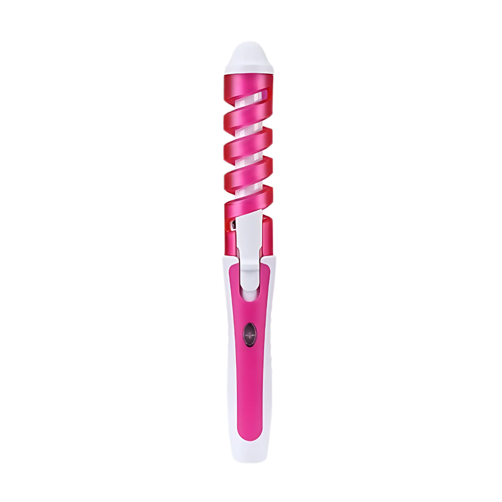 RIZADORA DE CABELLO PINZA ESPIRAL ONDAS BOSSNEY NHC-5300 ROSADO - 1