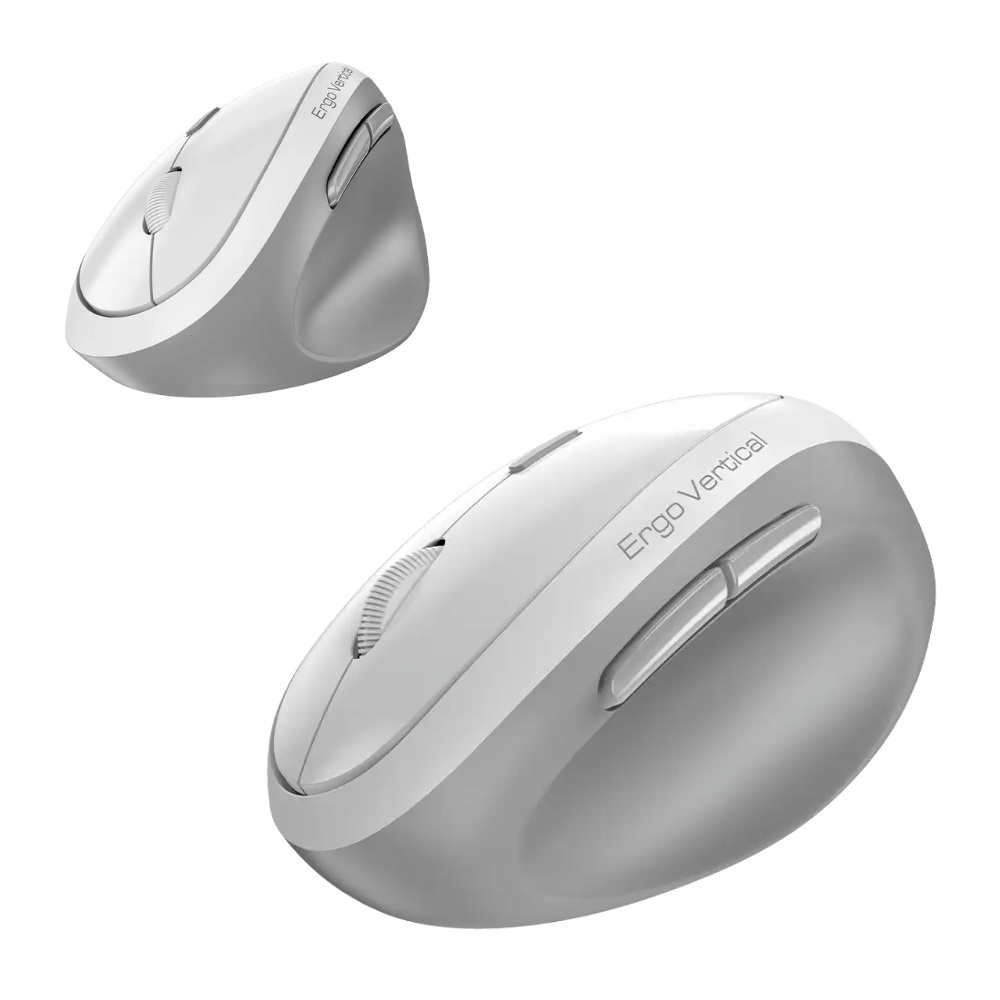 MOUSE ERGONOMICO VERTICAL GENIUS BLUETOOTH 5.3 + RECEPTOR USB 2.4 GHZ 8350S BLANCO - 2