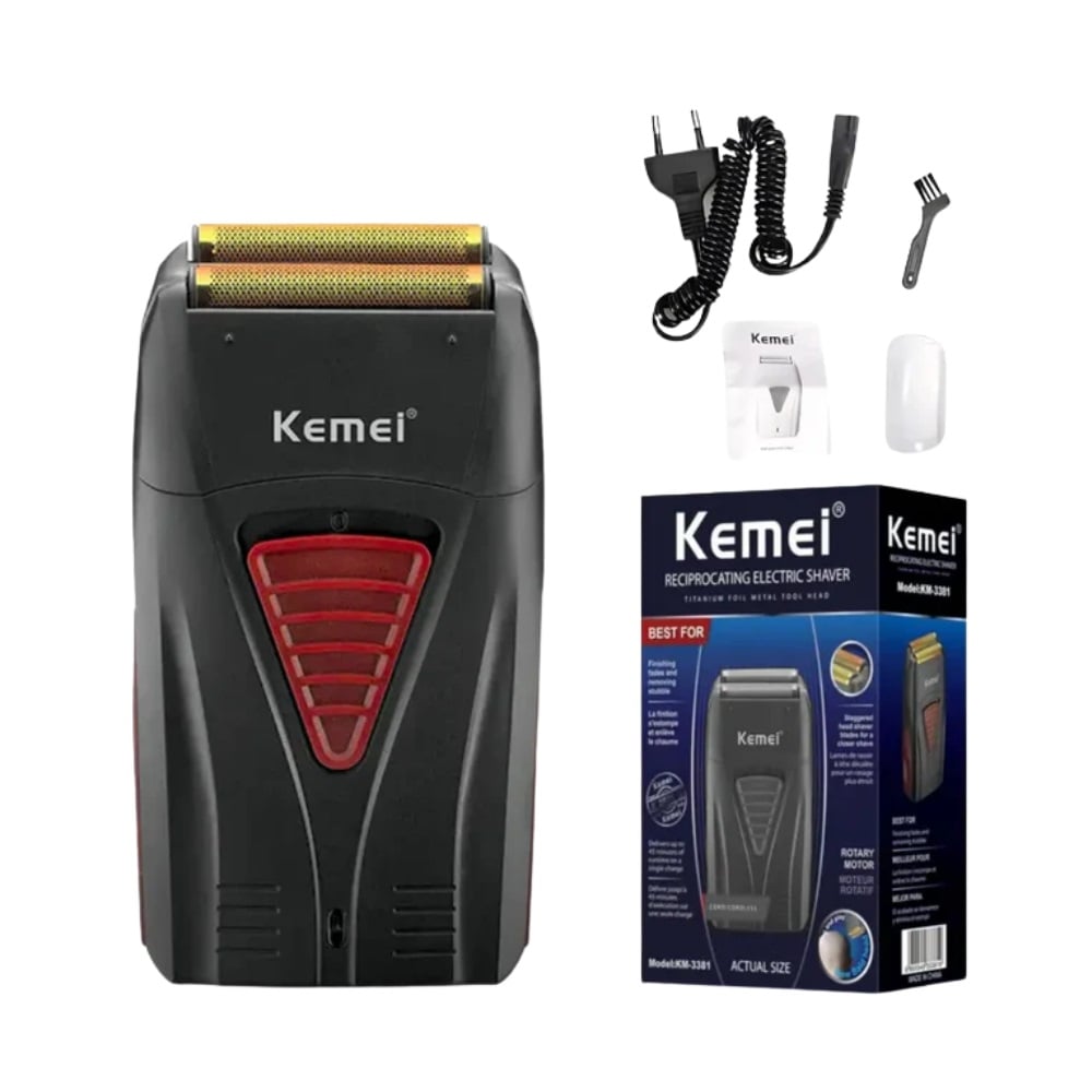 MAQUINA AFEITADORA RASURADORA SHAVER PROFESIONAL KEMEI 3381 - 1