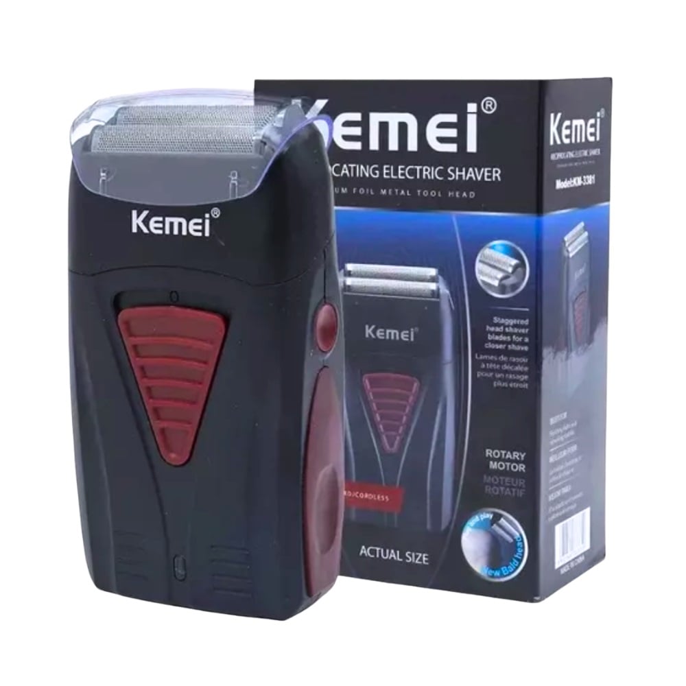 MAQUINA AFEITADORA RASURADORA SHAVER PROFESIONAL KEMEI 3381 - 2