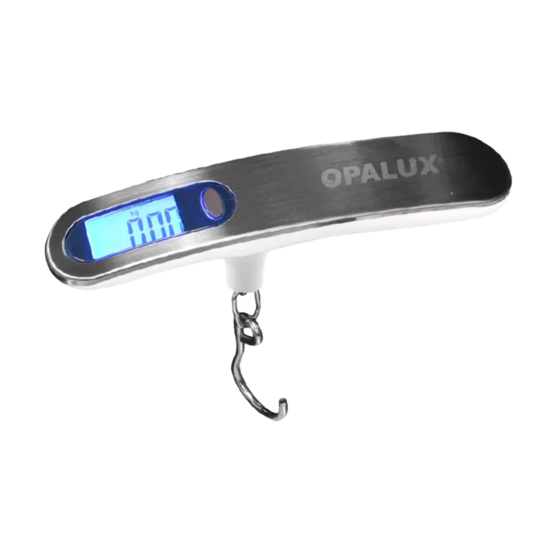 BALANZA DIGITAL DE EQUIPAJE 50KG PANTALLA AZUL OPALUX OP-623 - 2