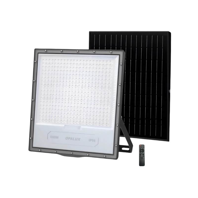 LUMINARIA SOLAR LED TRICOLOR CON CONTROL 600W 6500LM OP-SFL519-600CCT - 2