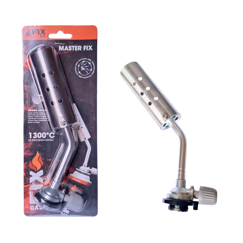 SOPLETE FLAMEADOR CON SISTEMA CLIP DE ALTA TEMPERATURA FIX MASTER 1300°C - 1