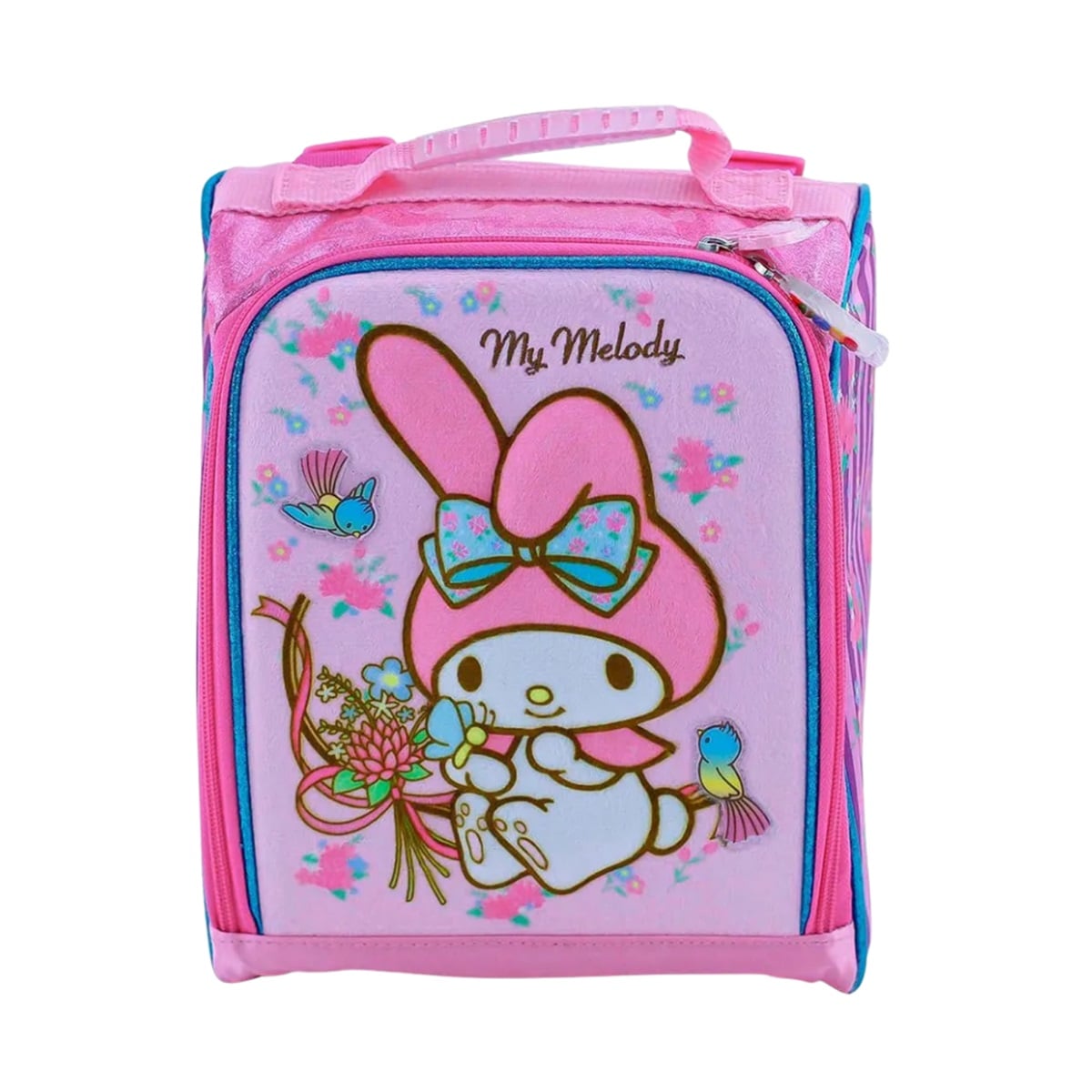 LONCHERA TERMICA OFICIO MAGIC SCOOL MY MELODY 3D EVA Y TELA AFELPADA CON BRILLO - 2