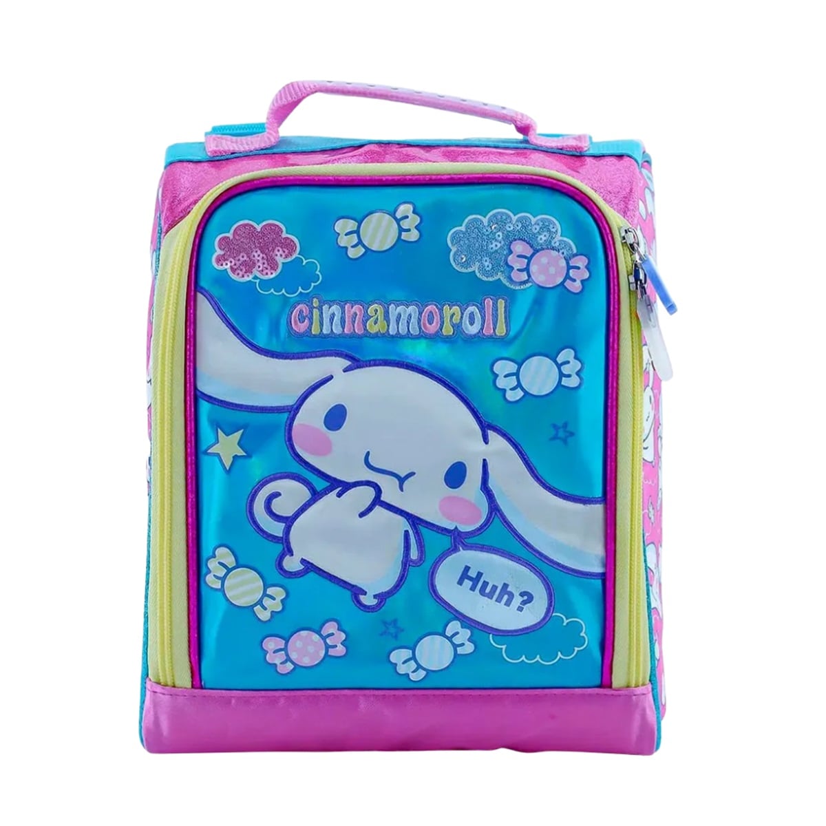 LONCHERA TERMICA OFICIO MAGIC SCOOL CINAMONRROLL TELA CON BRILLO - 2