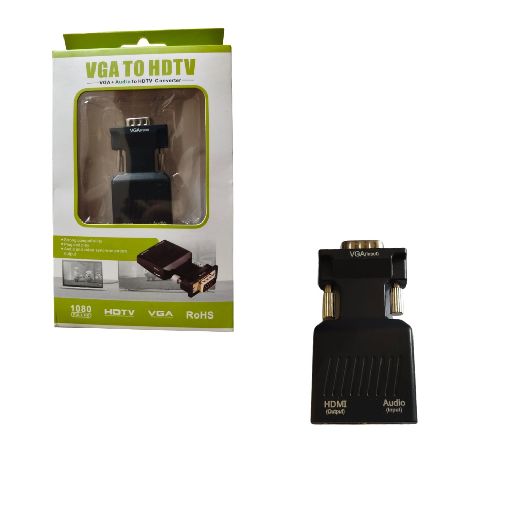 CONVERTIDOR VGA A HDMI ALTA DEFINICIÓN CON AUDIO - 1