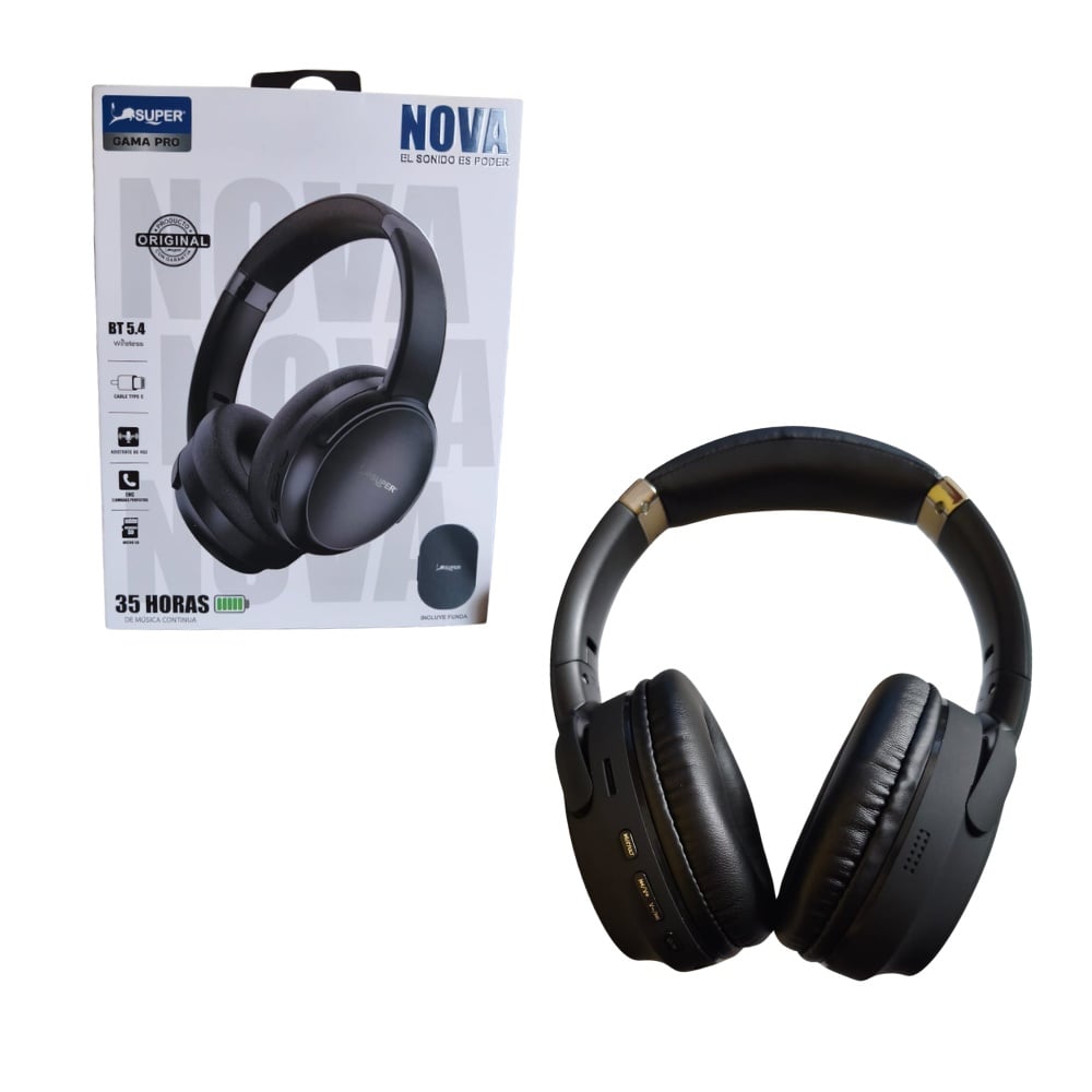 AUDÍFONOS DE VINCHA BLUETOOTH CON CANCELACIÓN DE RUIDO GAMA PRO NOVA - 1