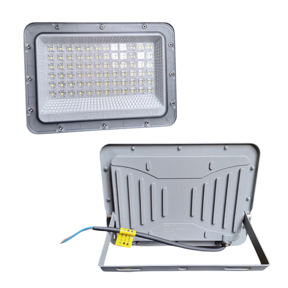 REFLECTOR A CORRIENTE SLIM 50W 5500LM 72LEDS IP66 OPALUX OP-F50CW12-24V - 2