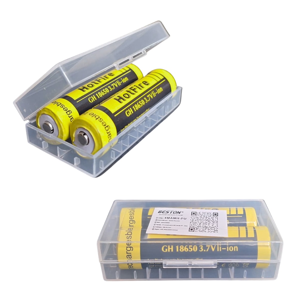BATERIAS RECARGABLES X2UND 18650 4800MAH 3.7V 40A C/U MARCA HOTFIRE - 2