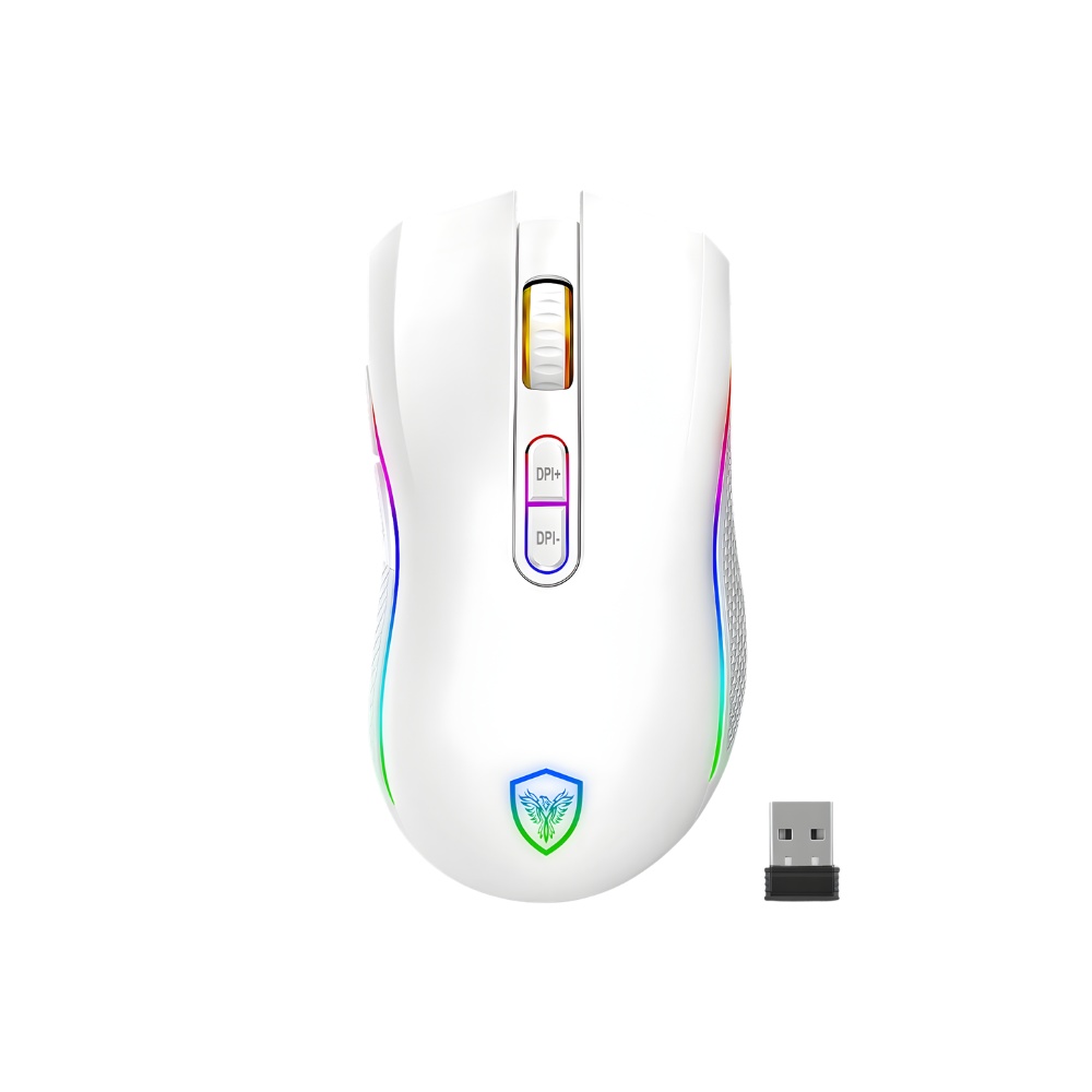 MOUSE GAMER USB KRIPTON BLANCO 7 BOTONES MICRONICS MIC GM801W-3M - 2