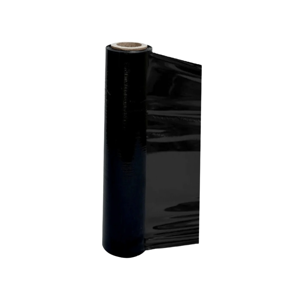 STRETCH FILM 20' 50 CM DE ESPESOR 20 MICRAS 1.3 KG 108 METROS NEGRO - 2