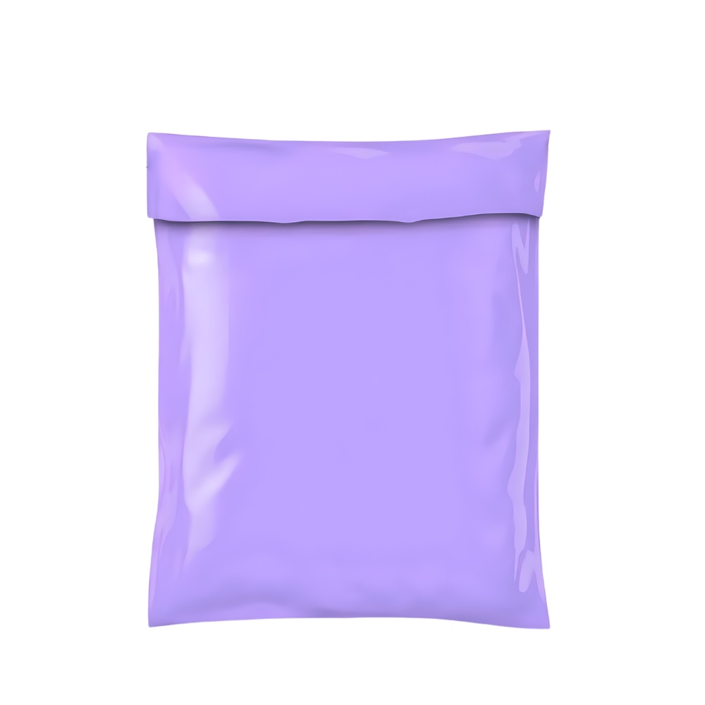 BOLSA PARA ENVÍOS ECOMMERCE Y COURIER 25X38 CM PACK 100 UNIDADES POLIETILENO CON CIERRE ADHESIVO DE SEGURIDAD LILA - 2