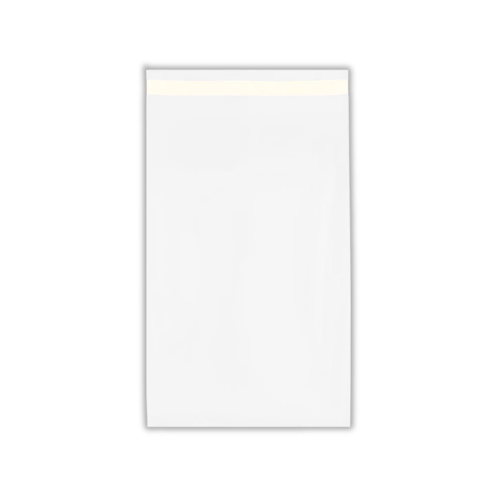 BOLSA PARA ENVÍOS ECOMMERCE Y COURIER 25X38 CM PACK 100 UNIDADES POLIETILENO CON CIERRE ADHESIVO DE SEGURIDAD BLANCO - 1